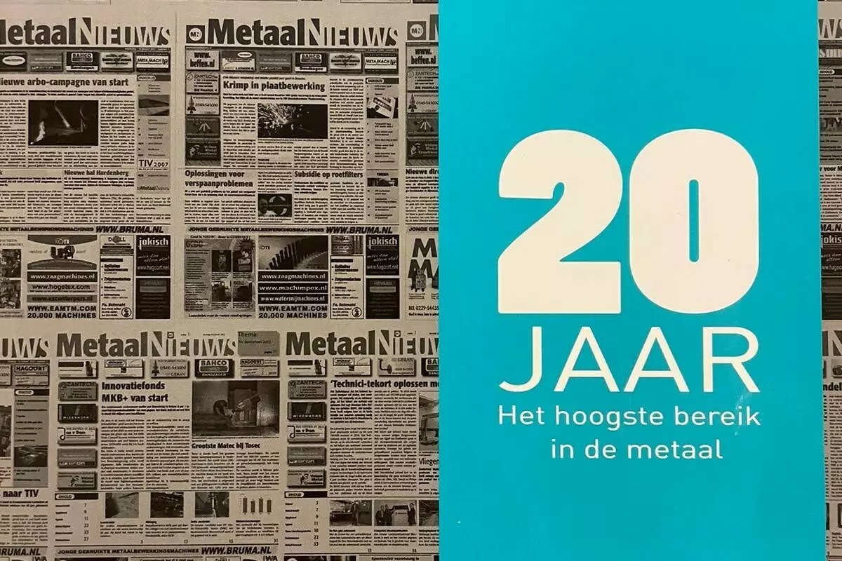 20 jaar Metaal Nieuws voorkant draai 20 jaar Metaal Nieuws voorkant draai